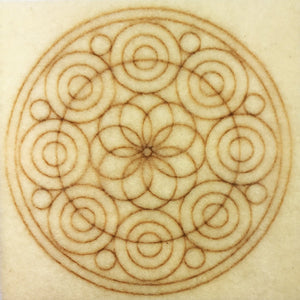 Plaque CIRCLES - mandalaine.frPlaque de feutre Mandalaine, motif gravé: CIRCLES. pour feutrage à l'aiguille. Laine Naturelle de Mouton. RASMANIA WOOL